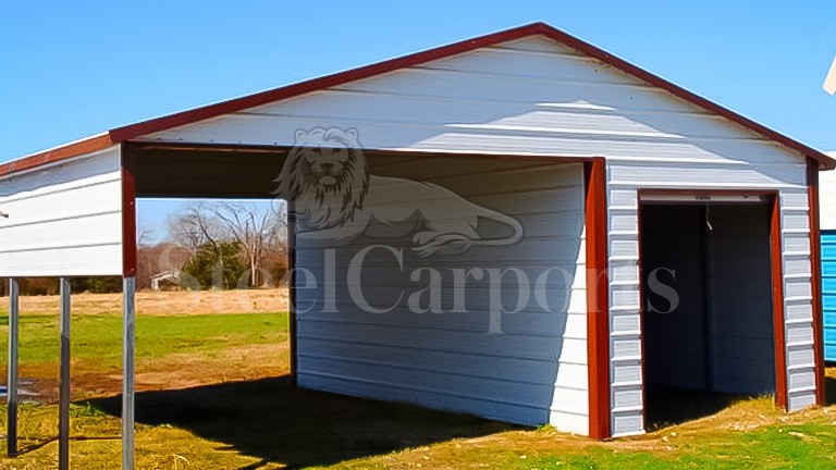 Buy Boxed Eave Metal Carports  A-Frame Roof Carports for Sale